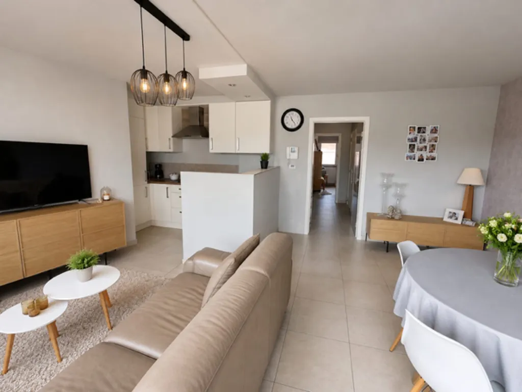 Séjour - Appartement avec Terrasse au Centre de Munkzwalm