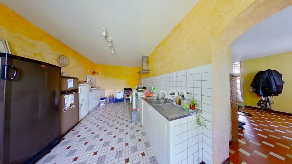 Köök - Charming 1890 House with Pool in Beaupuy