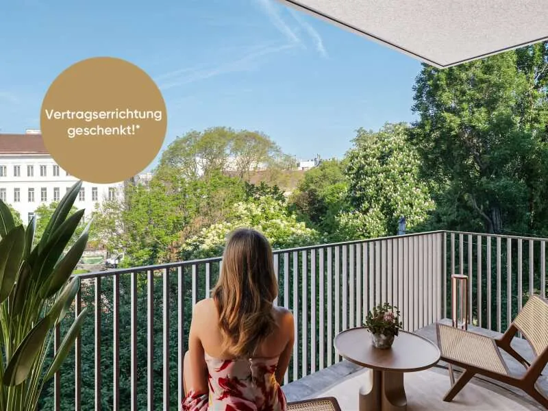 Balcone - 3-Bedroom Apartment with Park View in Vienna