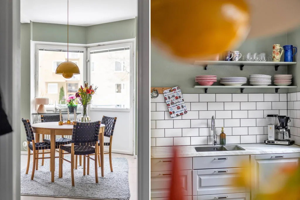 Dining Room - Renovated Flat with Garden in Främre Luthagen