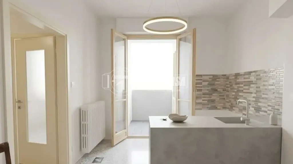 Cuisine - Central Apartment with Balcony in Pinerolo