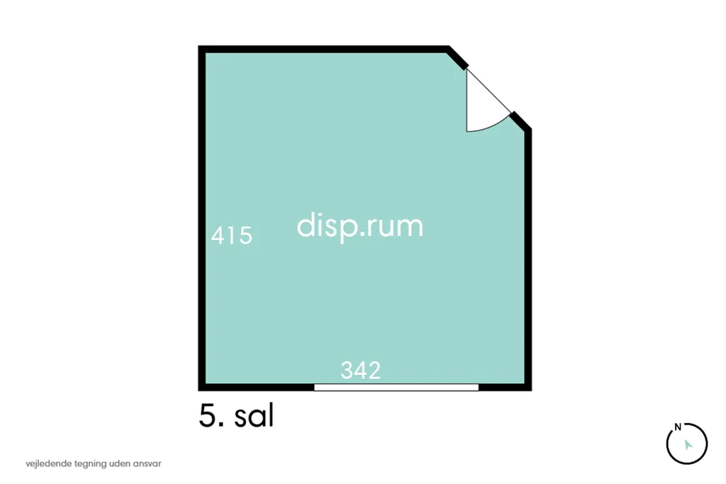 Floor Plan - 2-room apartment in Aalborg