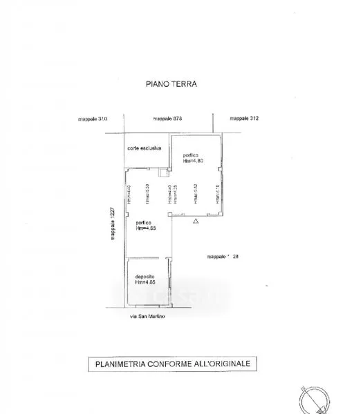 Plan - Rear-Access Villa with Garden in Frassineto Po