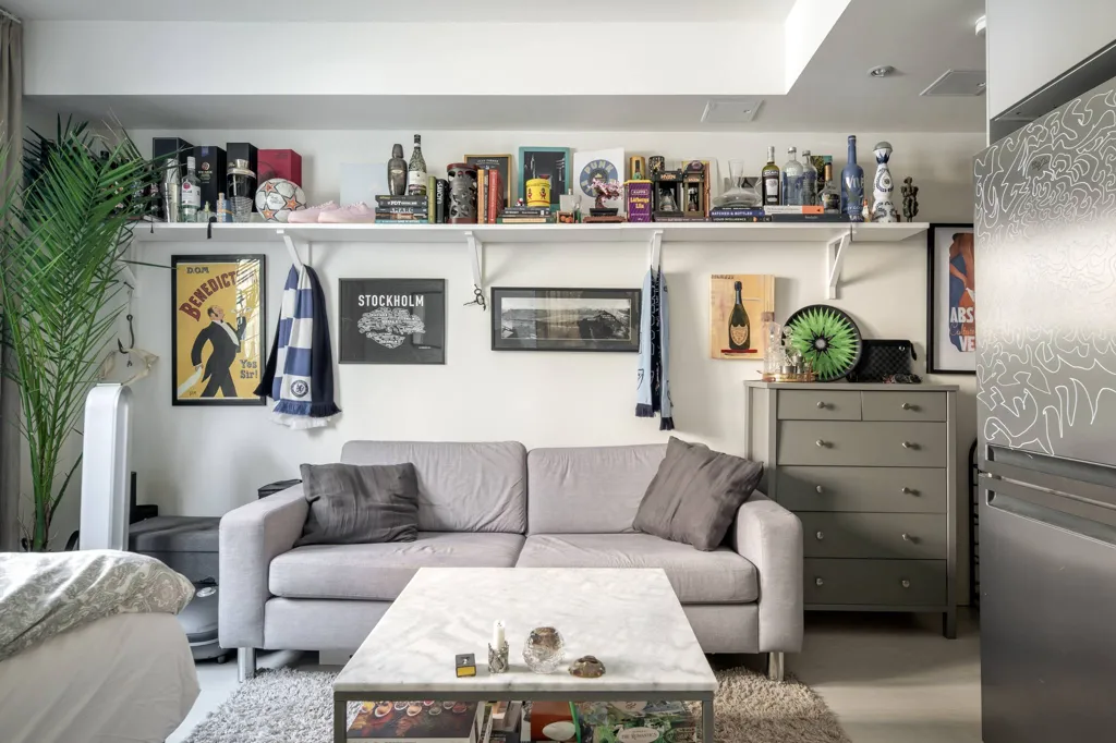 Living Room - Apartment with Garden Access in Stockholm