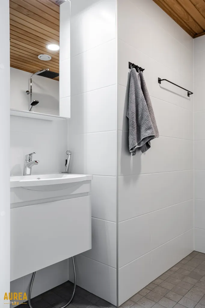 Bathrooms - Modern Apartment with Sea View in Oulu