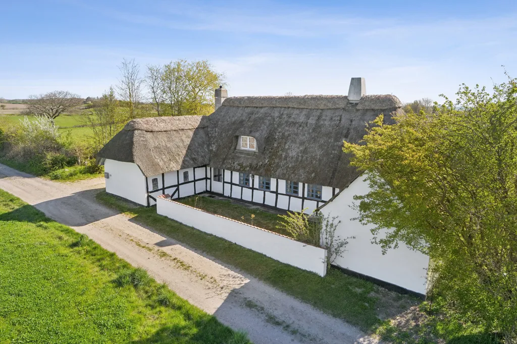 Õhuvaade - Bindingsværks Villa with Sea View in Pederstrup