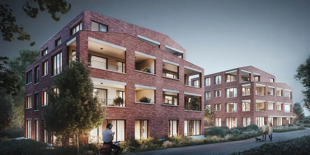 Exterior - Modern Apartment with Terrace in Herentals