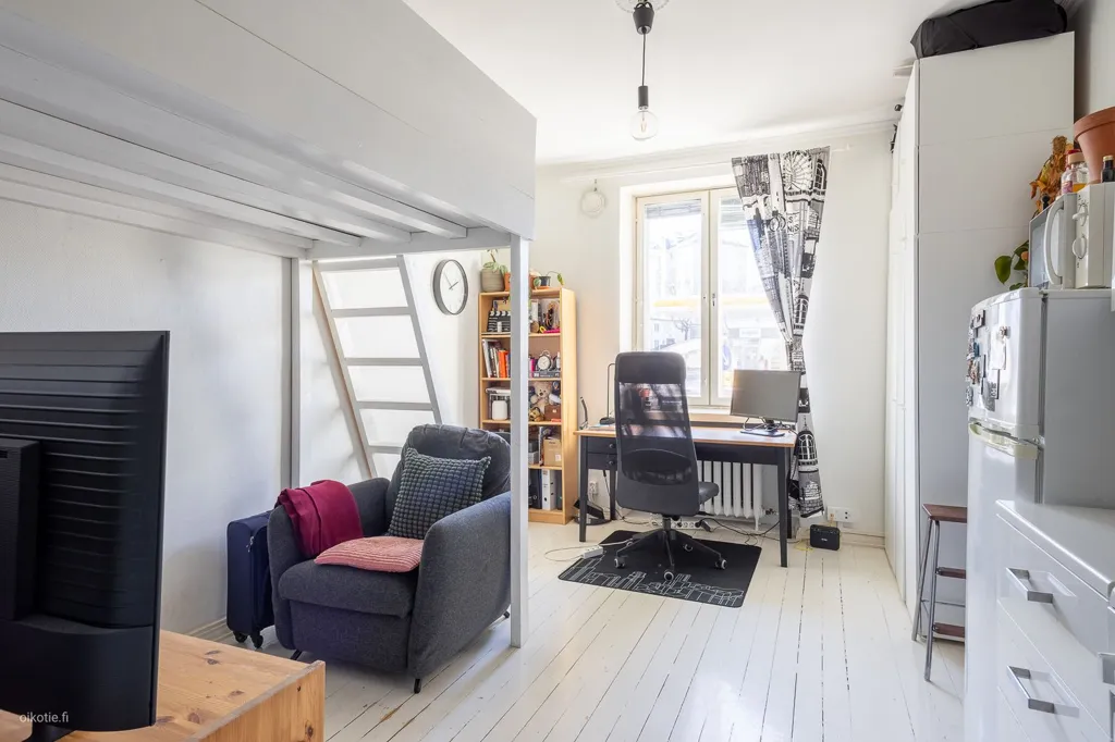 Séjour - Studio Apartment with Loft in Alppila