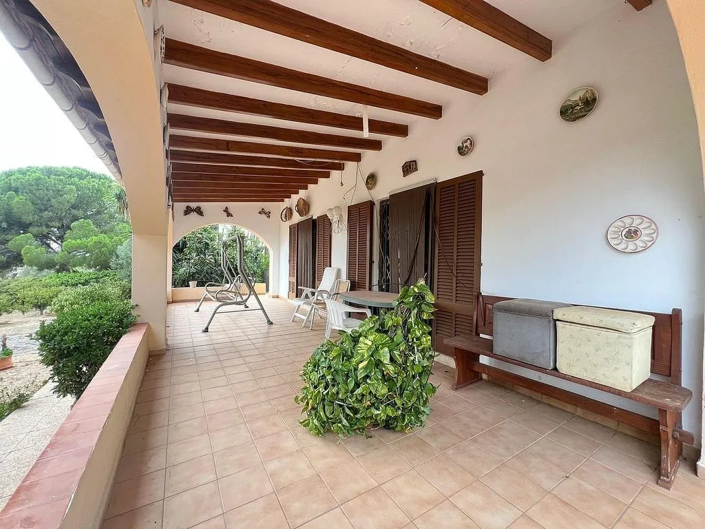 Terrass - Rustic House with Pool in Reis Catòlics