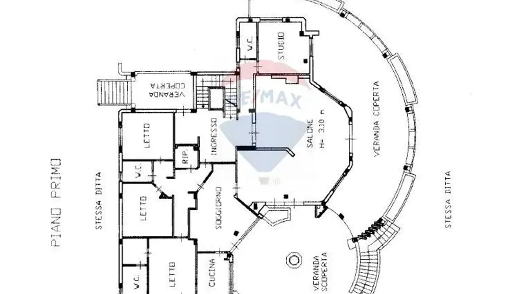 Plan - Villa with Sea View and Solar Terrace in Augusta