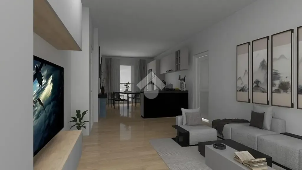 Séjour - Top-Floor Apartment with Balcony in Loseto
