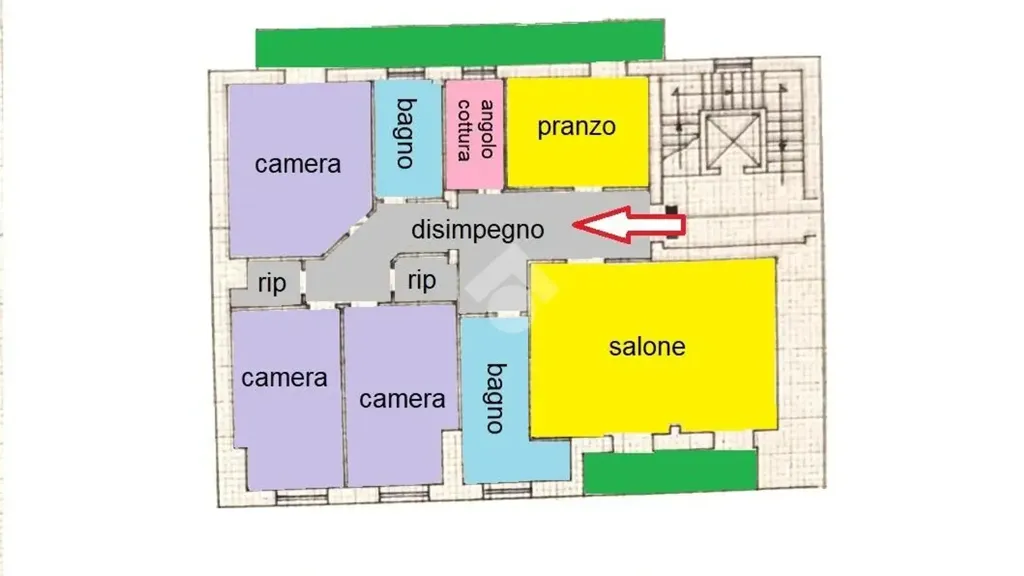 Plan - Spacious Apartment with Lift in Castrovillari