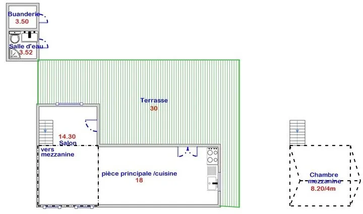 Plaan - Chalet with Terrace at Saint Chéron