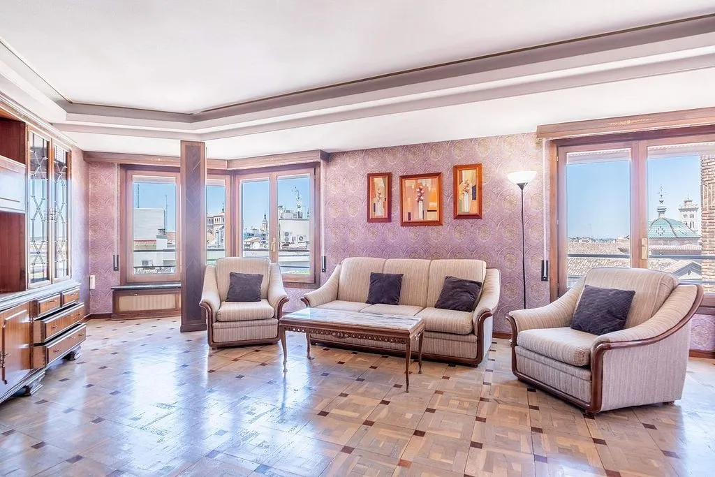 Séjour - Apartment with Balcony and Views in Zaragoza