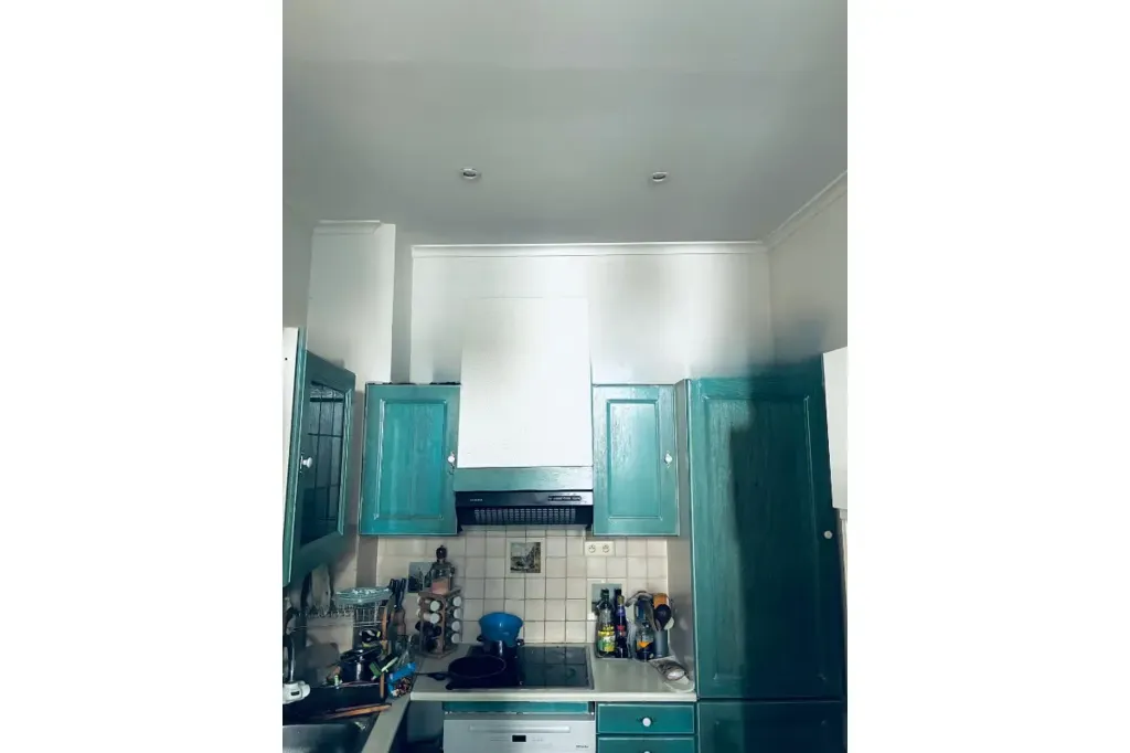 Kitchen - Quiet Back House with Terrace in Brussels