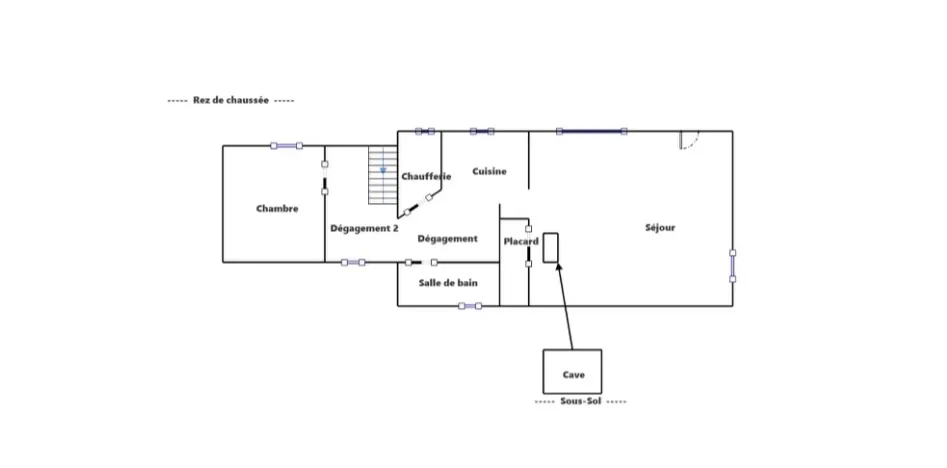Plan - Maison Atypique avec Atelier à Langueux