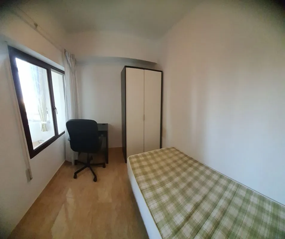 Bedrooms - Student Apartment with Terrace on Avenida Perez Galdos