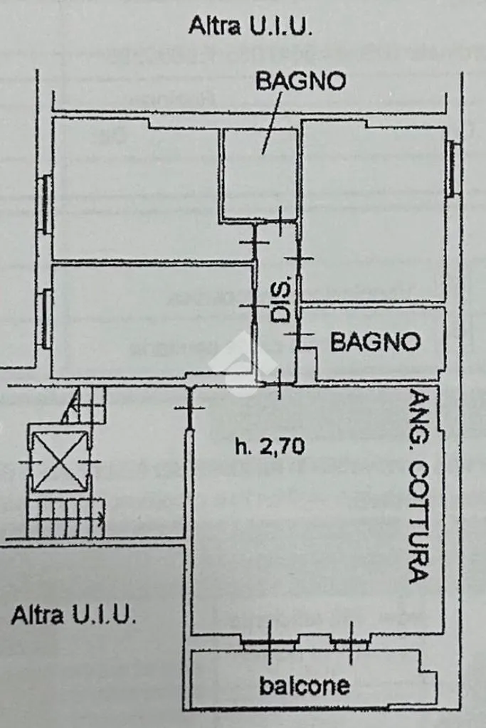 Planimetria - Fully Rented Apartment with Balcony in Savigliano