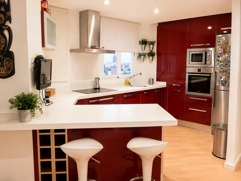 Cuisine - South-Facing Flat with Panoramic Views in Nord Street