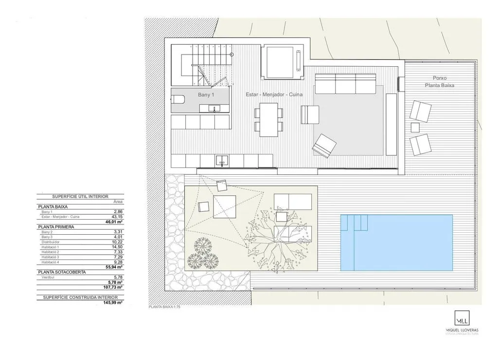Plan - Luxury House with Sea View in Matadepera