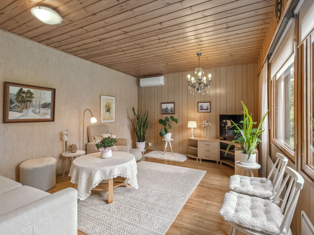 Séjour - Cottage with Garden and Sauna in Taipalsaari