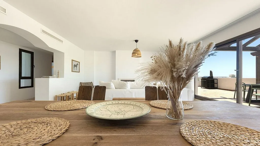 Sala da pranzo - Penthouse with Pool in Casares Costa