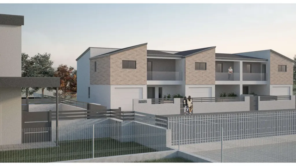 New Build Triplex with Private Garden in Brugine