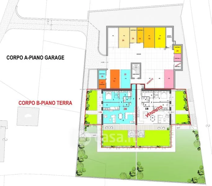 Plaan - Trilocale with Garden in Spiazzo
