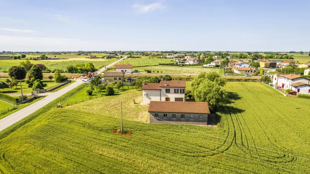 Vue aérienne - Villa with Garden and Caminetto in Codevigo