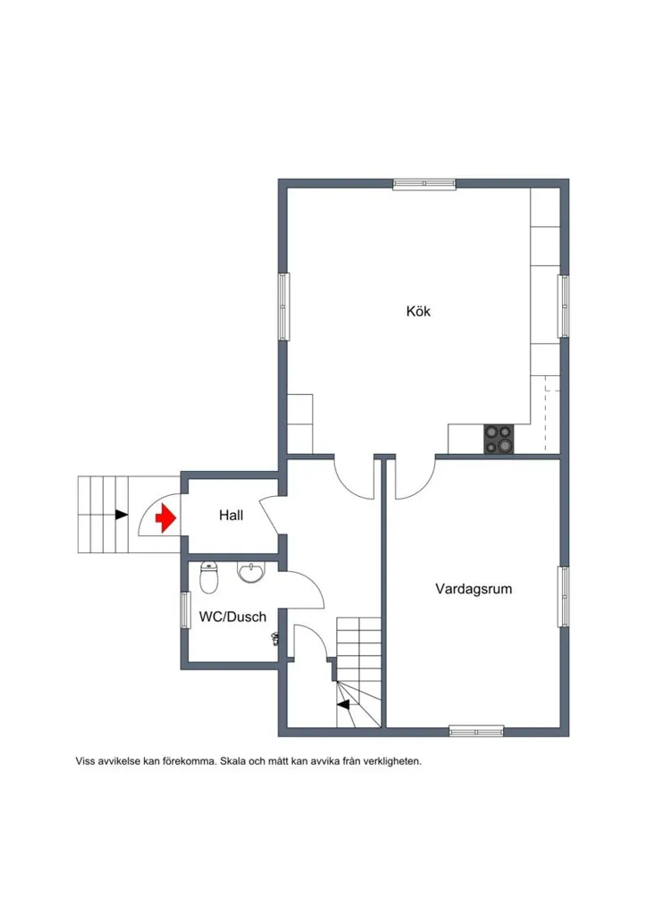 Plan - Villa with Garden in Ostvik