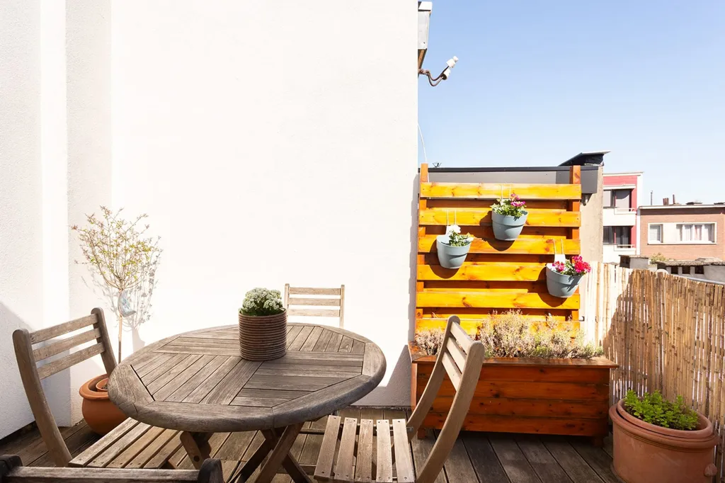 Terrasse - Appartement avec Terrasse Sud à Groenenhoek