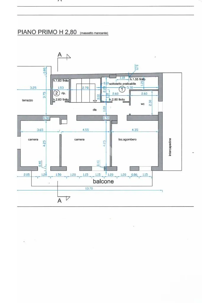 Plan - Villa with Garden in San Raffaele Cimena