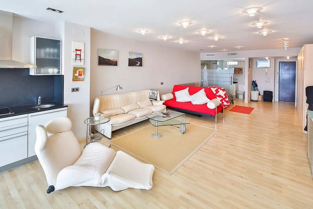 Living Room - Studio with Marina View in Puerto Banús