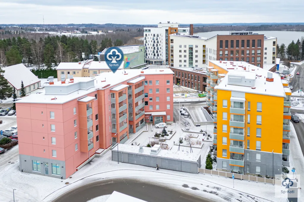 Õhuvaade - Modern Flat with Balcony in Kangasala Centre