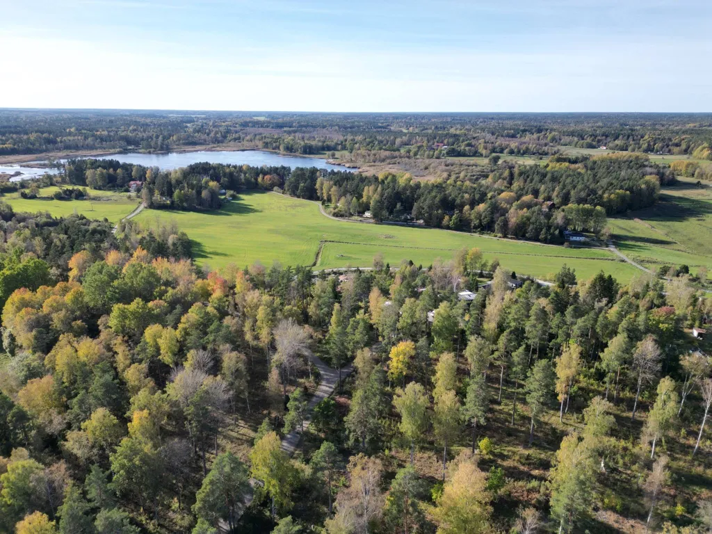 Aerial - Land Plots with Utilities Near Gottröra