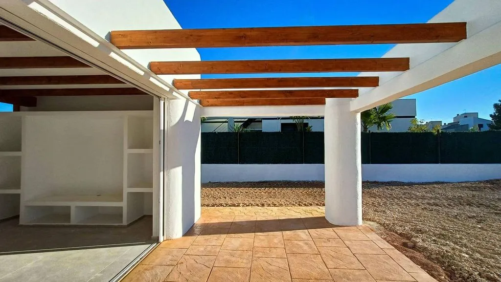 Terrasse - Ibiza Style Villa with Mountain View in Polop
