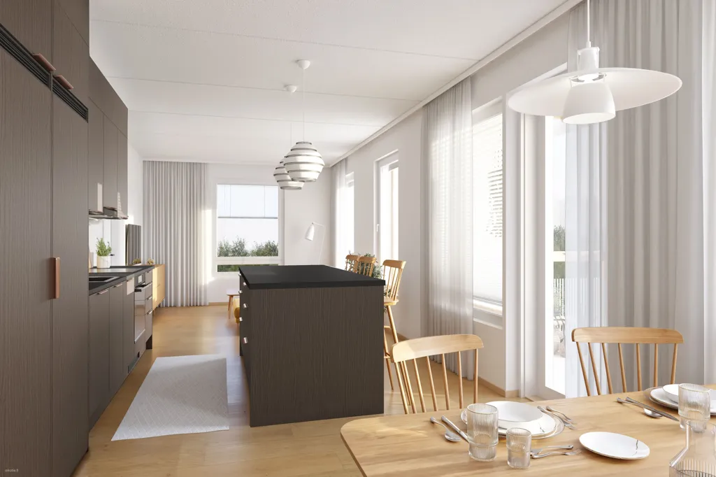 Sala da pranzo - New Apartment with Sauna in Tampere