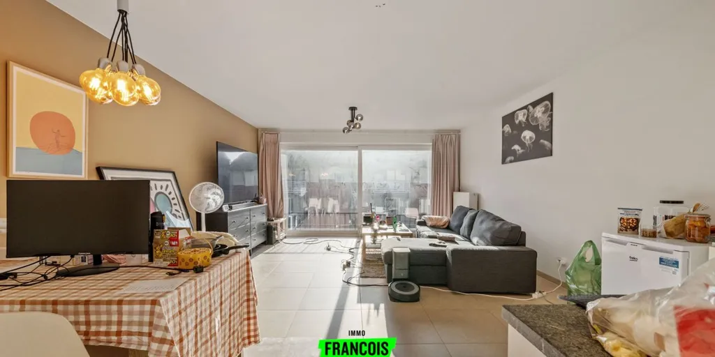 Séjour - Appartement Moderne avec Terrasse au Centre d'Ostende