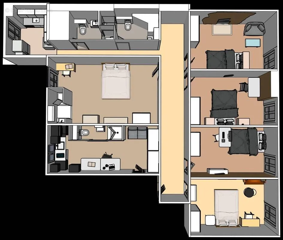 Planimetria - Spacious Apartment with Parking in Nice's Vernier