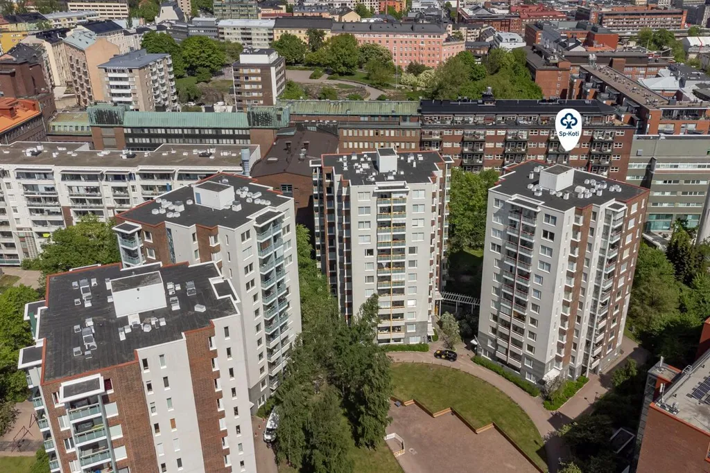 Vue aérienne - City Apartment with Balcony in Helsinki