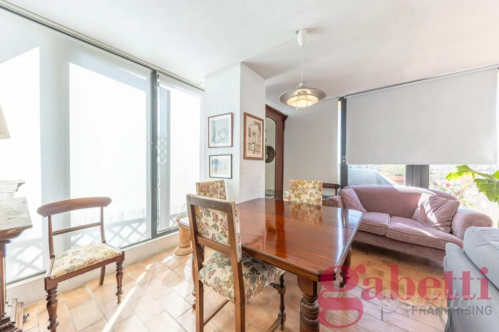 Söögituba - Loft with Large Terrace in Torrevecchia, Rome