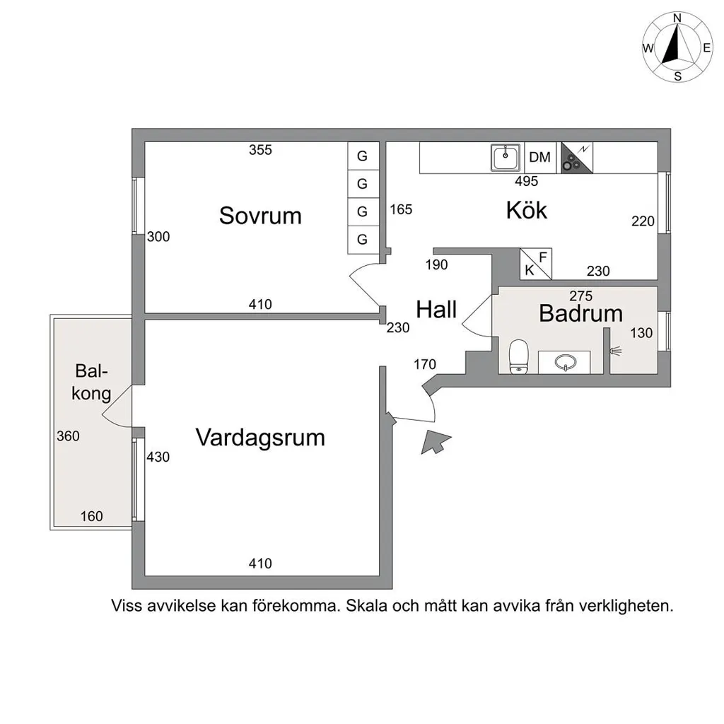 2-toaline korter asukohas Göteborgs kommun