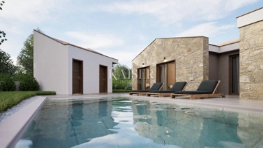Piscina - Modern Bungalow with Pool in Barban