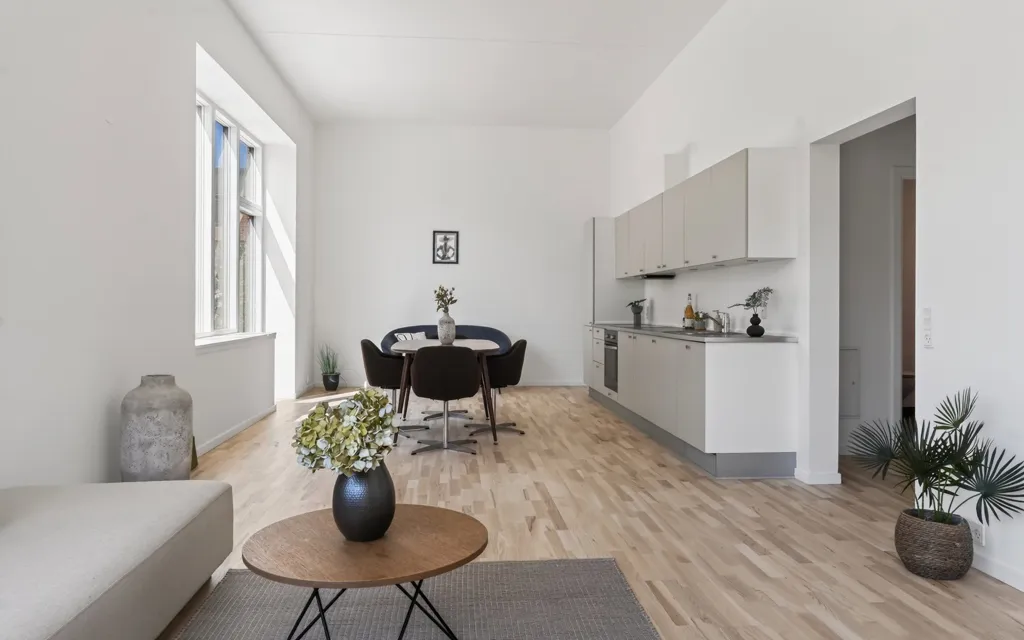 Séjour - Apartment with Garden in Valby