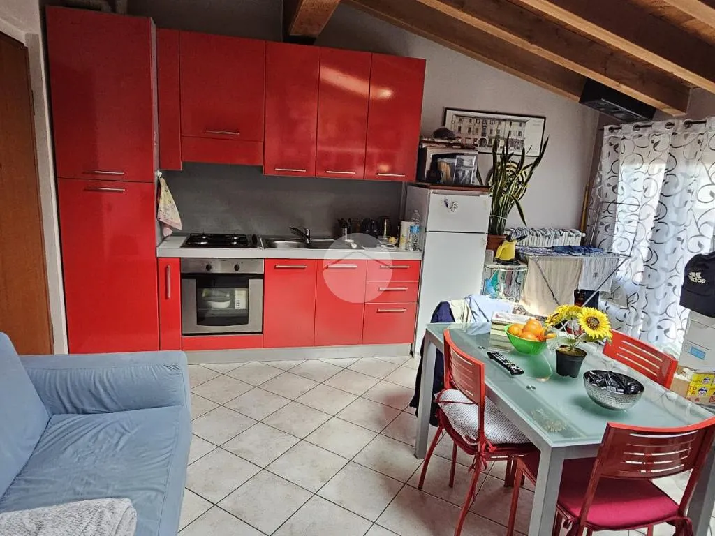 Söögituba - Bungalow with Exposed Beams in Castel Mella