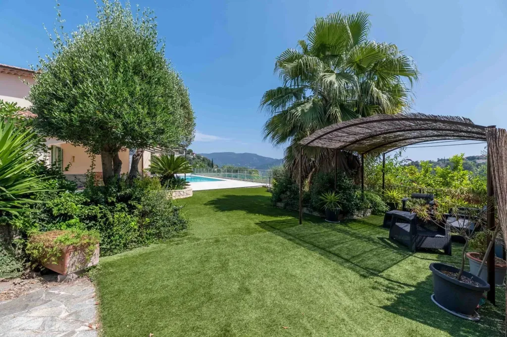 Jardin - Villa avec Piscine et Vue Montagne à Nice