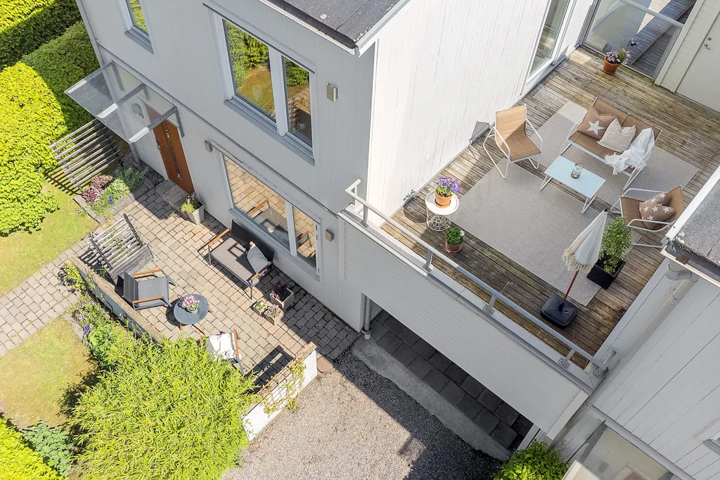 Vue aérienne - Terraced House with Garden in Tölö