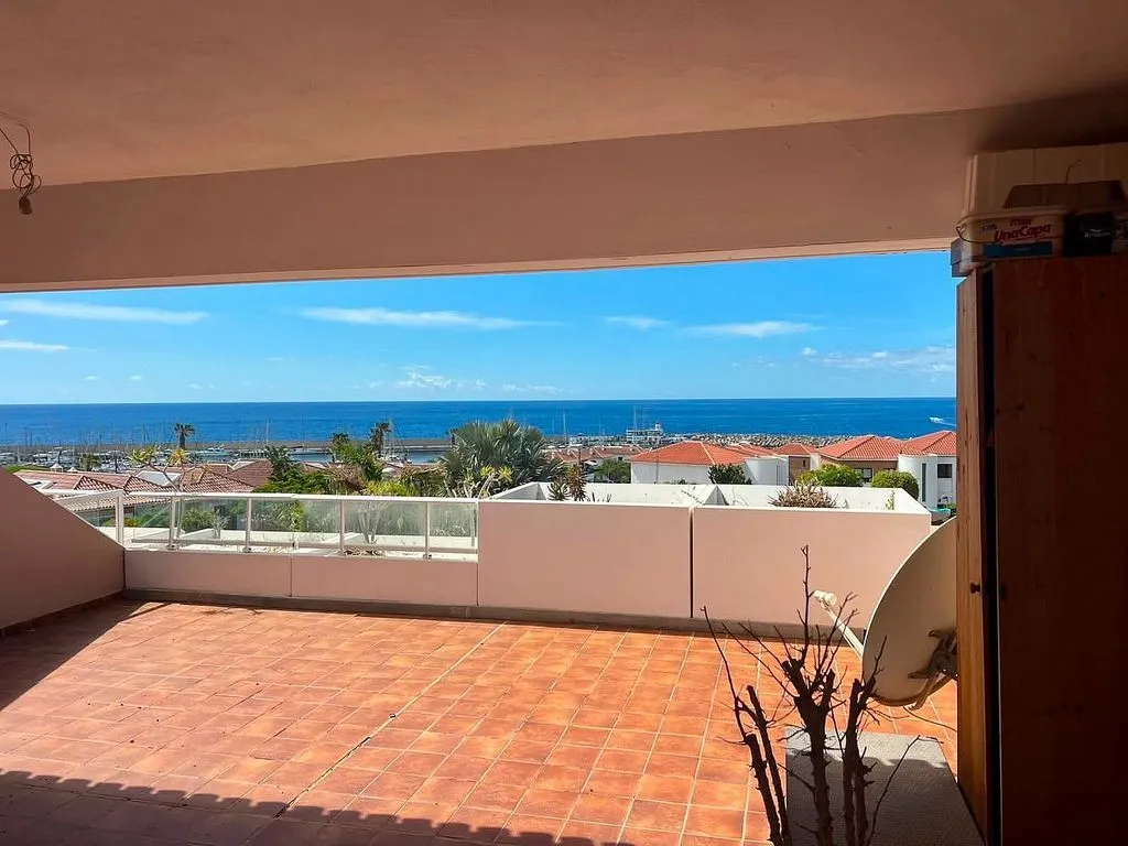 Terrasse - Apartment with Pool and Sea View in Golf del Sur
