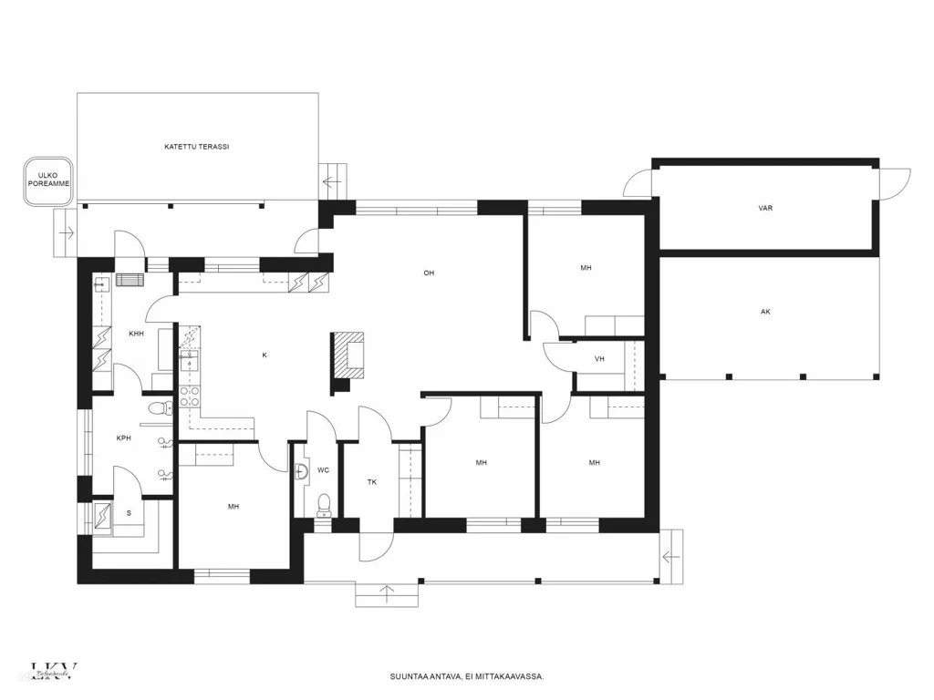 Plan - Modern House with Sauna in Nyyssäniemi