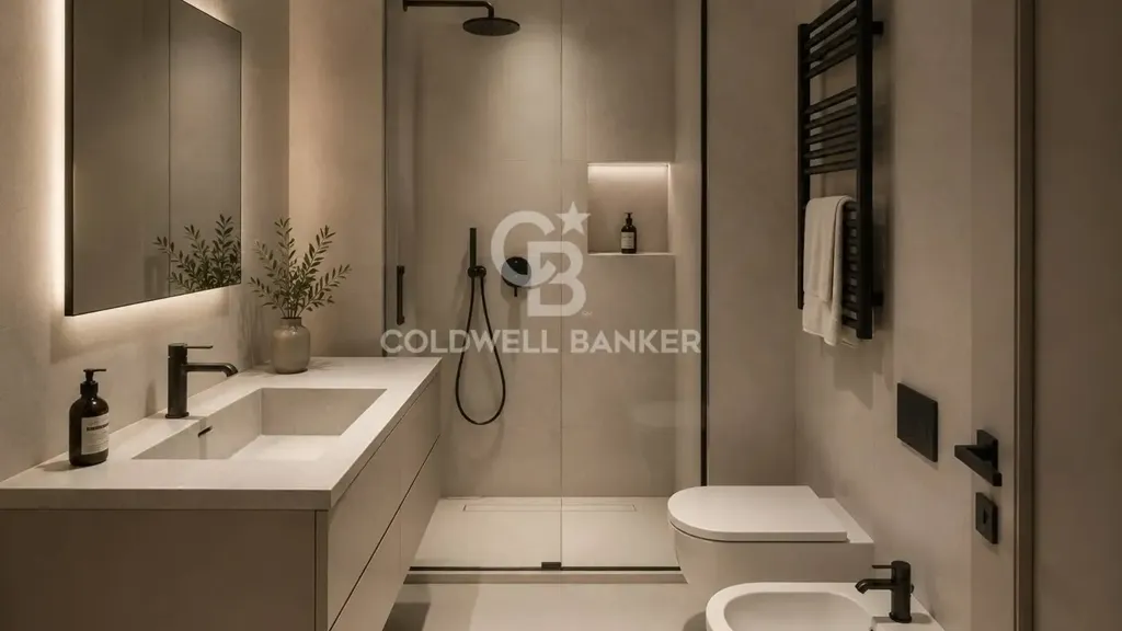 Salles de bain - Rearranged Apartment with Balcony in Milan